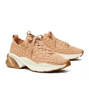 Tory Burch Good Luck Woven Trainer Sz 8